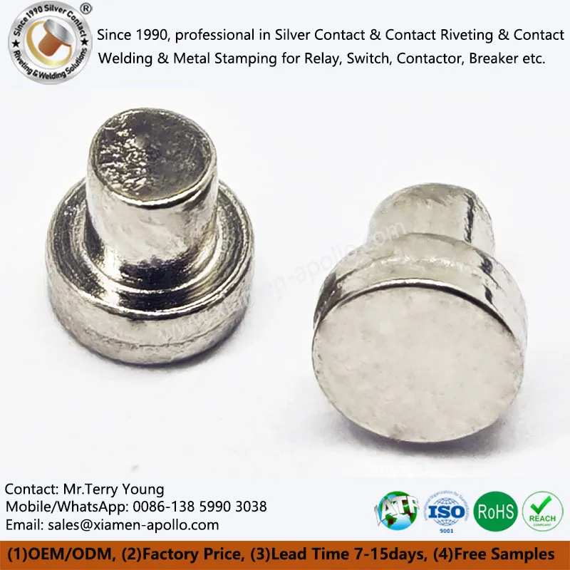 Remaches de contacto de tungsteno para bocina de coche