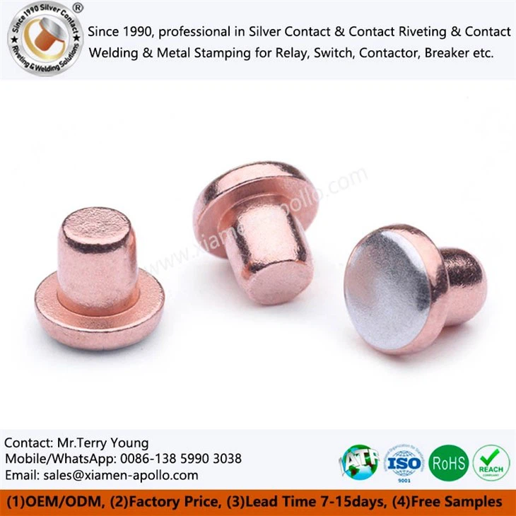 Bimetal Electrical Silver Contact Point