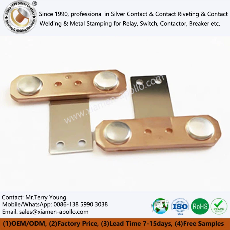 Piezas de cobre metal para interruptor y relé