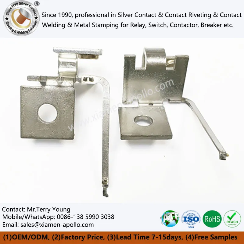 Estampado de lámina de cobre para relé EV