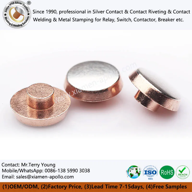 Round Silver Bimetal Rivet Round Silver Bimetal Rivet