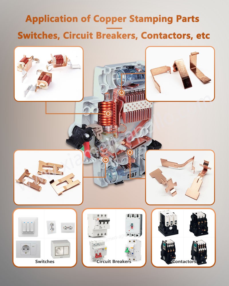 Application of Copper Spring Contacts Switches Circuit Breakers Contactors etc Application of Copper Spring Contacts Switches Circuit Breakers Contactors etc