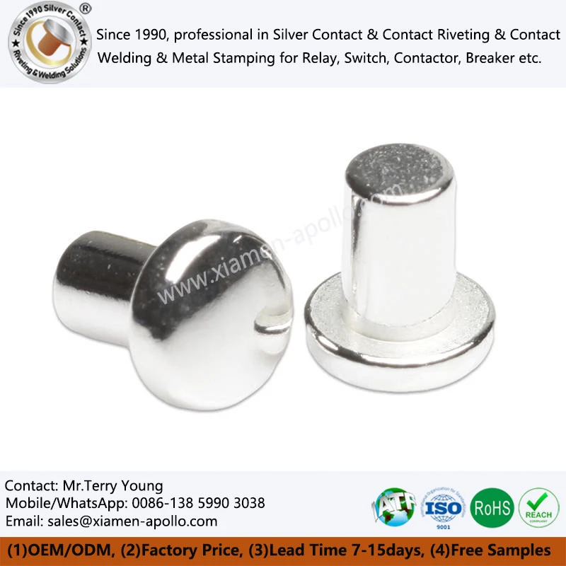 Silver tin oxide solid contact Silver tin oxide solid contact
