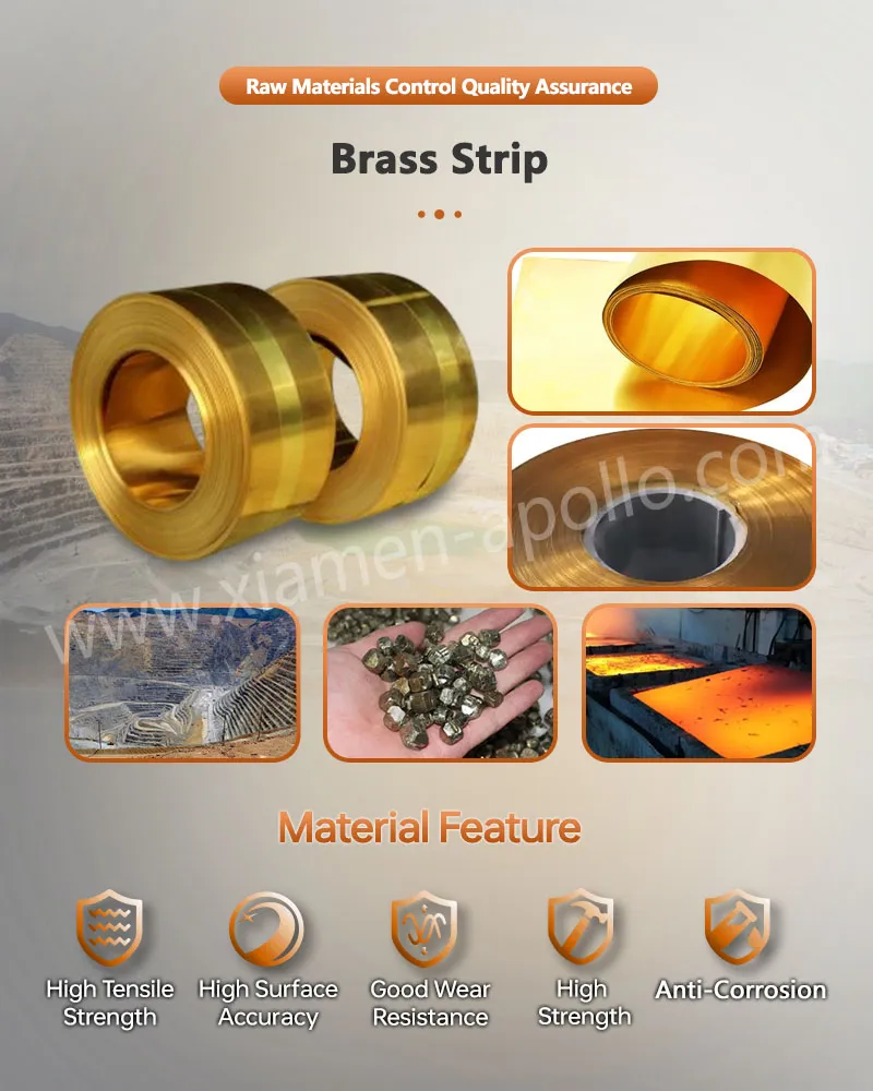Brass Strip for Brass Precision Stamped Contacts Brass Strip for Brass Precision Stamped Contacts