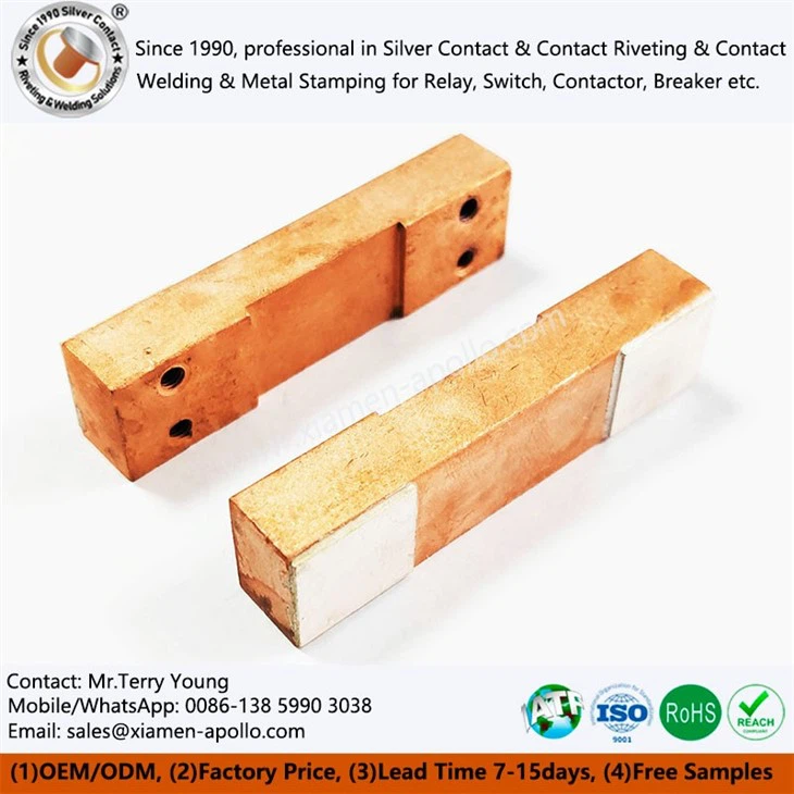 Train Electrical Switch Silver Brazed CNC Copper