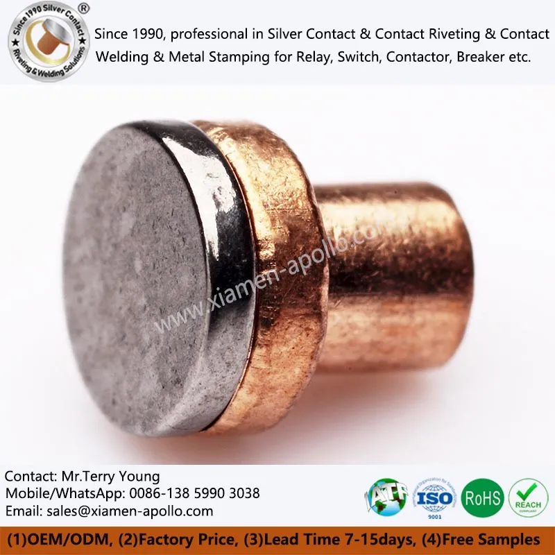 Puntas de contacto de tungsteno-cobre